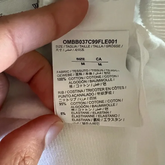 OFF-WHITE Diagonal Helvetica Oversized Hoodie White/Black